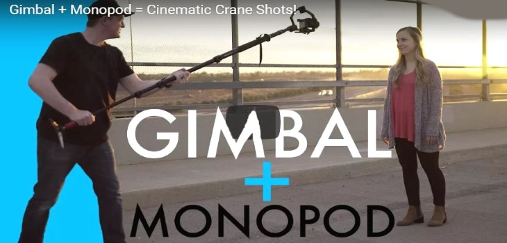 Camera Gimbal And Monopod For Cinematic Shots